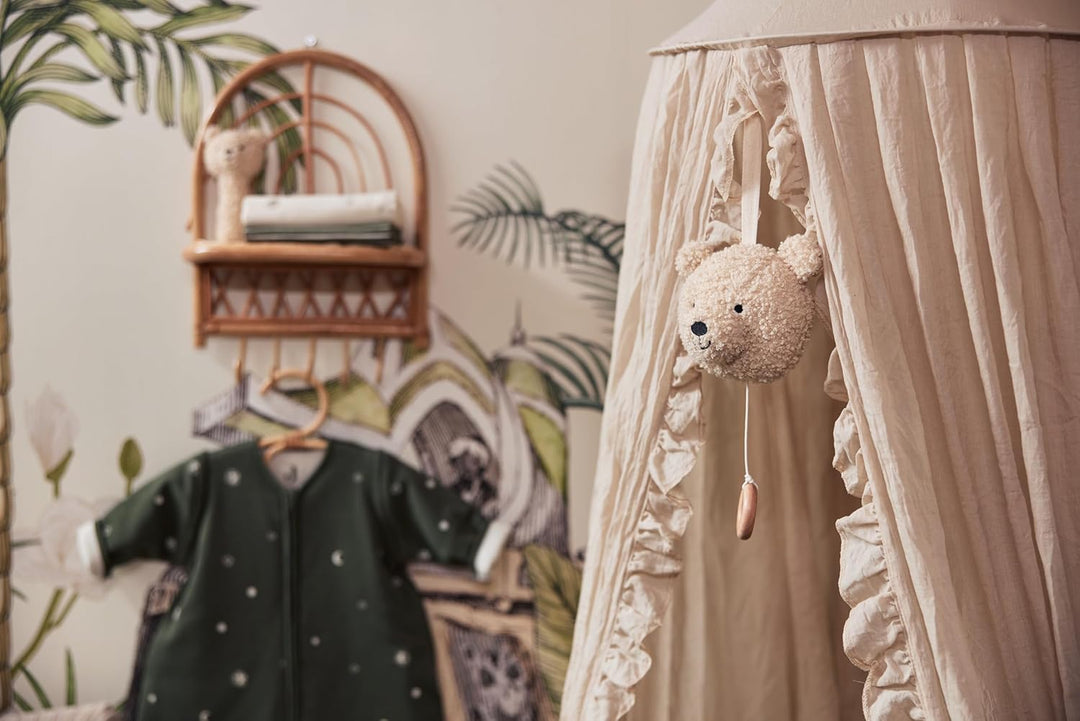 Jollein 043-001-67007 Stoff Spieluhr Teddybär beige