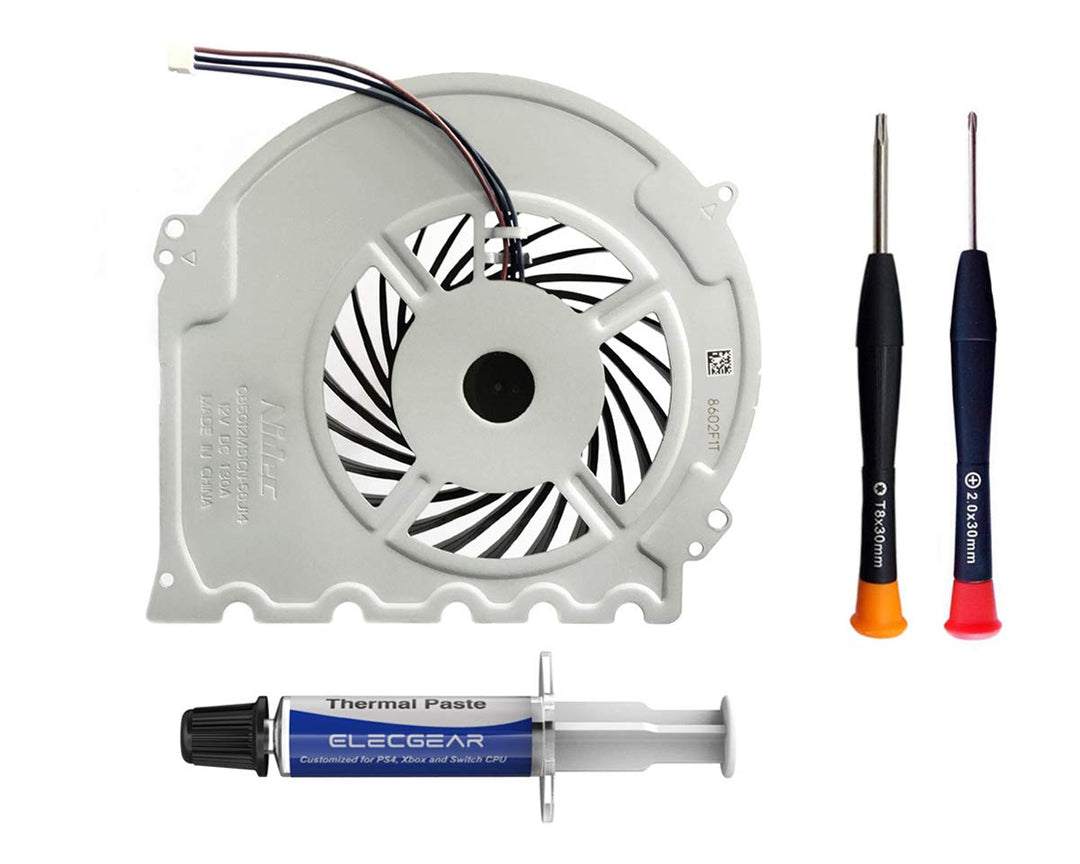 ElecGear Replacement CPU Lüfter für PS4 Slim CUH-2xxx – Intern Reparatur Ersatzkühler Ventilator Küh