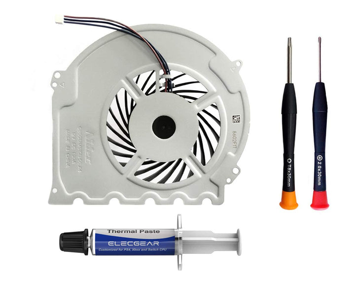 ElecGear Replacement CPU Lüfter für PS4 Slim CUH-2xxx – Intern Reparatur Ersatzkühler Ventilator Küh