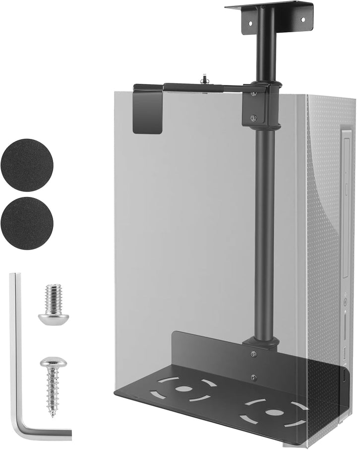 PC Halterung Unter Schreibtisch,PC Halterung,Einstellbare Höhe 50–530 Mm,Breite 135–225 Mm,Bis Zu 35