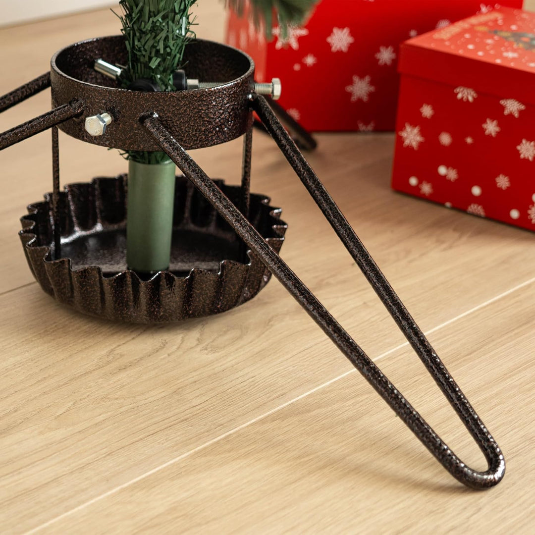 KADAX Weihnachtsbaumständer aus Stahl, Ständer für Baum, Stabiler Christbaumständer mit Wasserbehält
