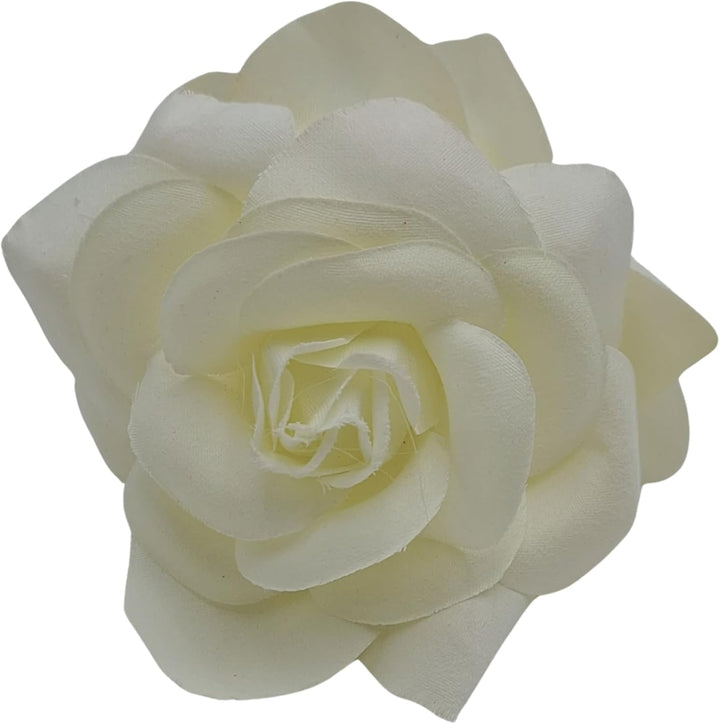 Schal mit Blumenstickerei mit Zubehör Weiss, 3 Blumen, Weiss, 3 Blumen