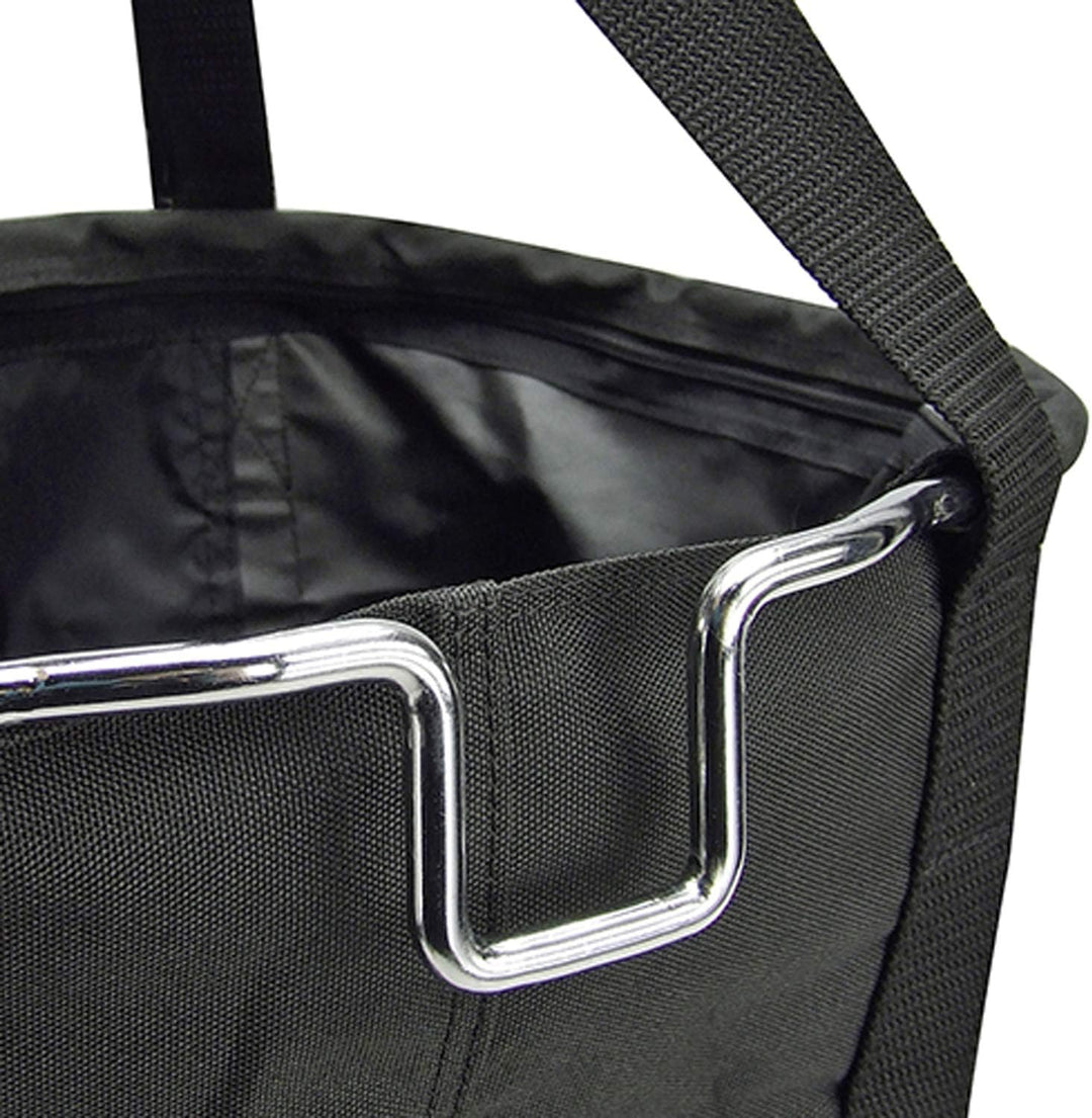 KlickFix Fahrradkorb Shopper, Schwarz, 29 x 38 x 25cm, 0300S Bundle mit Caddy Adapter, Bundle mit Ca