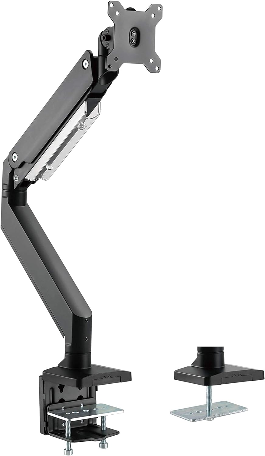 HALTERUNGSPROFI Monitor-Halterung Tischhalterung mit Gasdruckfeder Aluminium Extrastark bis 15kg LED