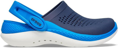 Crocs unisex-child Literide 360 Clog Clog, Navy/Bright Cobalt, 23/24 EU