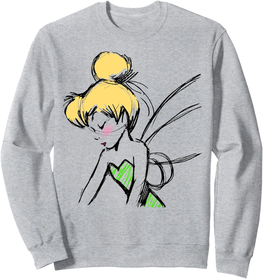 Disney Peter Pan Tinker Bell Sketch Profile Sweatshirt