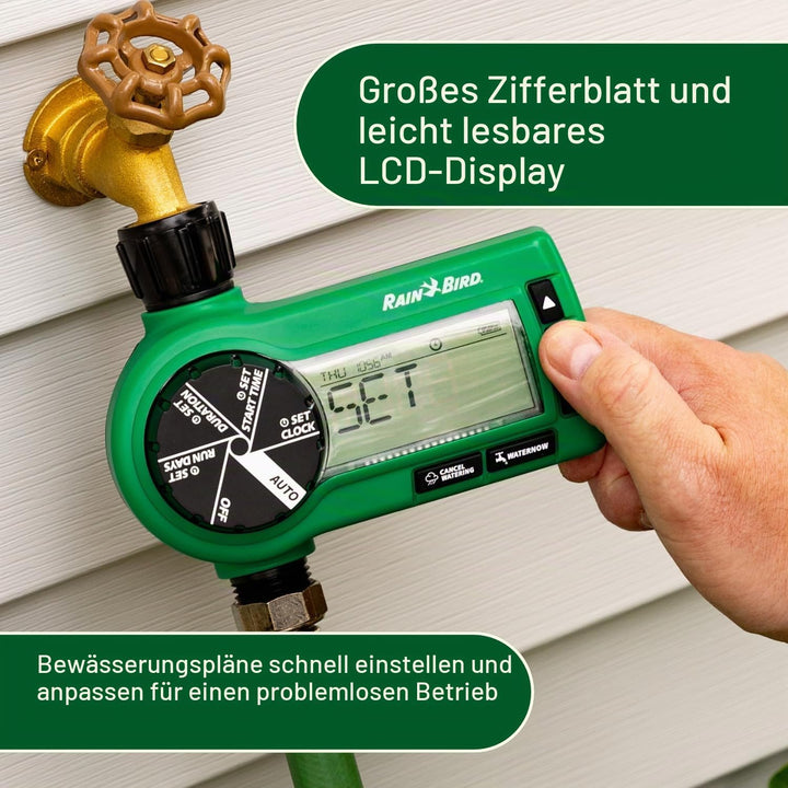 Rain Bird Professional Grade 1zehtmr Electronic Digital Schlauch End Timer/Controller, One Zone/Stat