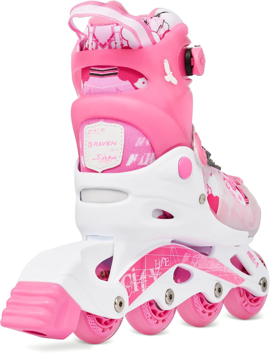Raven 3in1 Verstellbare Kinder Inline Skates Princess - Inliner Triskates - Rollschuhe Kugellager Ab