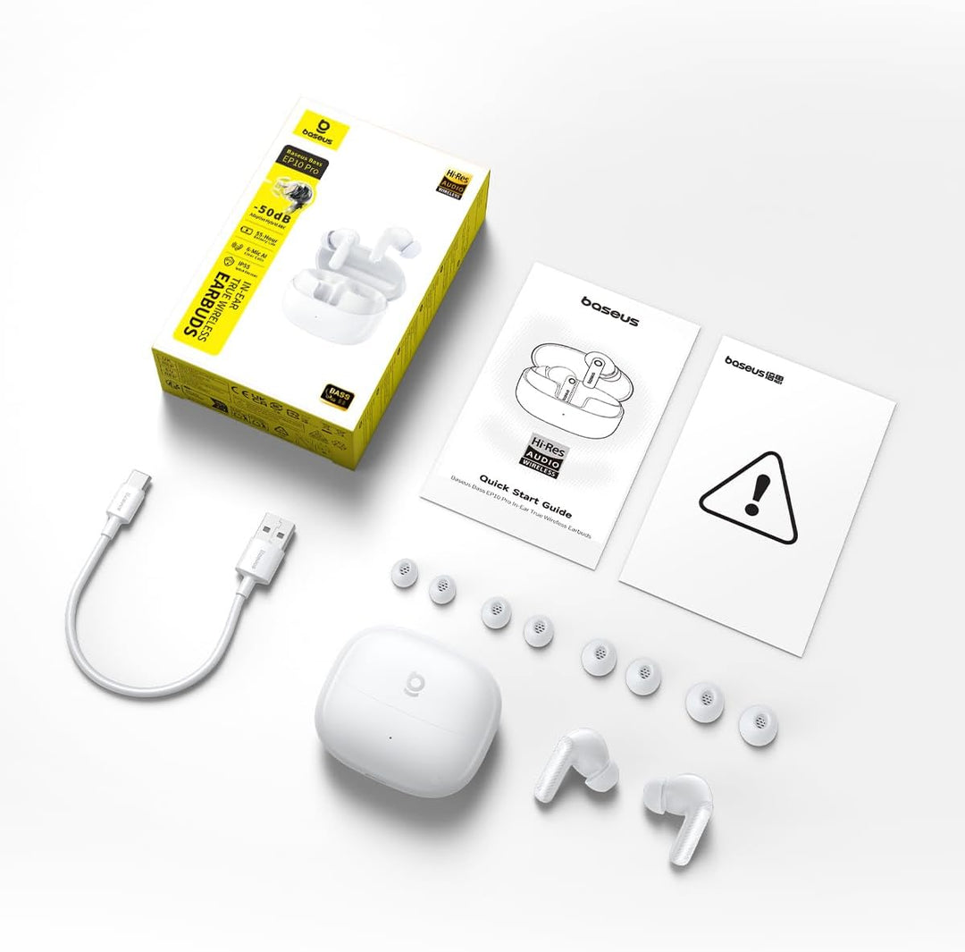 Baseus EP10 Pro In Ear Kopfhörer Kabellose, Bluetooth Kopfhörer mit -50dB Geräuschunterdrückung, Noi