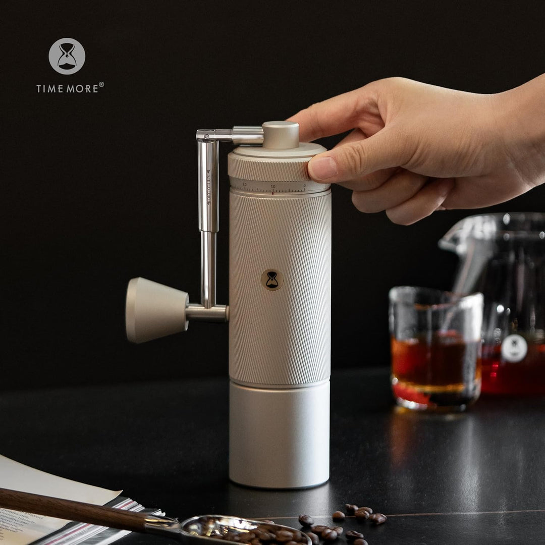 Manuelle Kaffeemühle S3 TIMEMORE, Numerisch Einstellbare Feinheit, Klappgriff, Upgrade Integriertes