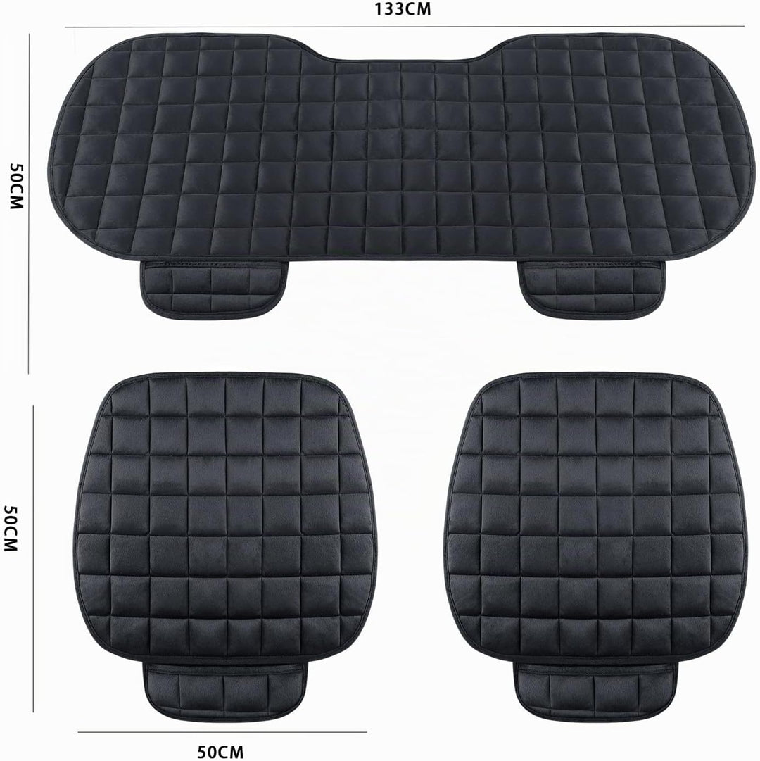 TOOSOAR® Sitzauflage Auto, Universal Rutschfest Autositzauflage, 3PCS Autositzkissen für Auto-Vorder