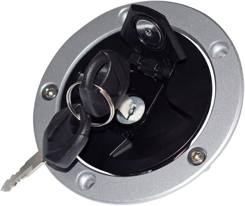 Motorrad Tankdeckel Gas, Motorrad-Tankdeckelschloss mit Passform für Kawasaki Ninja ZX-6R / ZX-10R /
