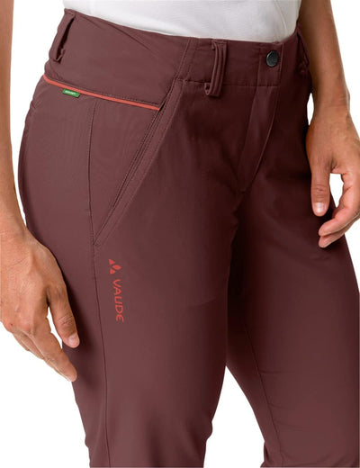 VAUDE Damen Hose Women's Skomer Capri 34 Dark Cherry, 34 Dark Cherry