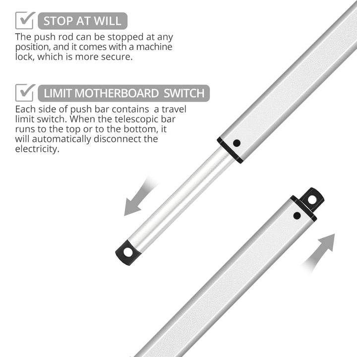 Linearmotor 12V 32N 100mm Linear Actuator Linearantrieb Linearmotor Verstellantrieb Stroke Length An