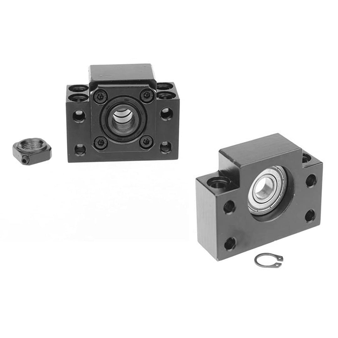 CNCMANS 1 Set BK12/ BF12 Karbonstahl Kugellager Schraube Block Halterung für RM/SFU 1605 Kugelumlauf