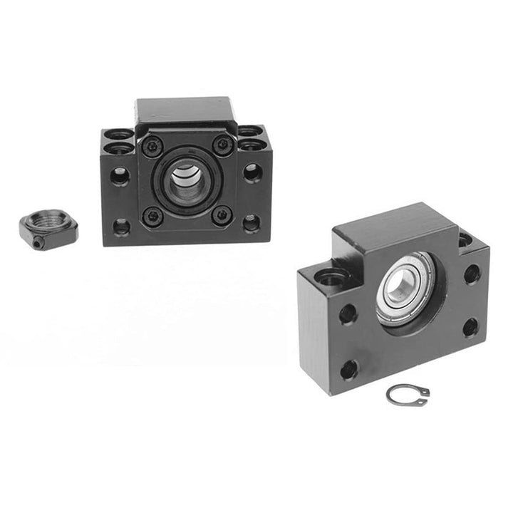 CNCMANS 1 Set BK12/ BF12 Karbonstahl Kugellager Schraube Block Halterung für RM/SFU 1605 Kugelumlauf