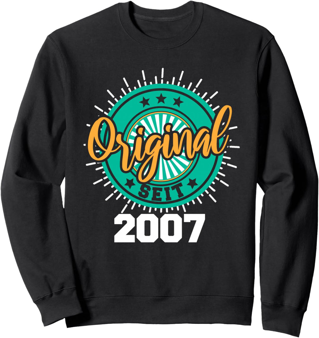 17. Geburtstag Junge Mädchen 17 Jahre 2007 Lustig Geschenk Sweatshirt