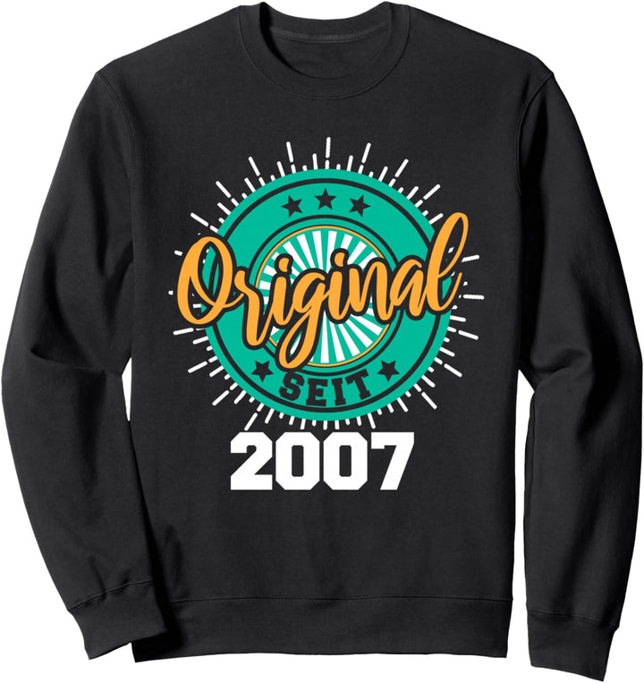 17. Geburtstag Junge Mädchen 17 Jahre 2007 Lustig Geschenk Sweatshirt