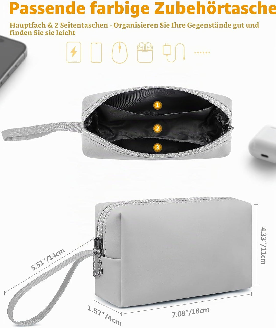 HYZUO 13 Zoll Laptop Hülle Tasche mit Einstellbarer Ständer für MacBook Air 13 M5 A3449 M4 M3 M2 M1