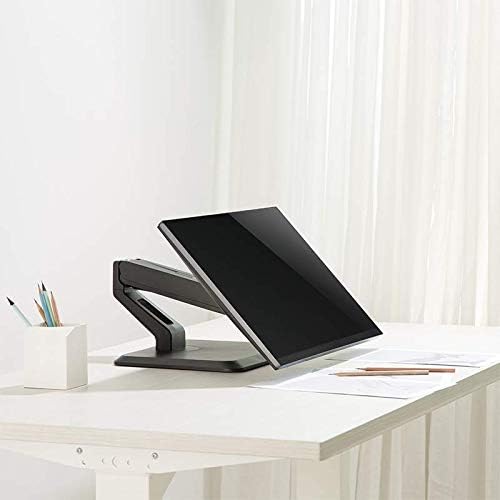 LogiLink BP0100 - Alu Monitor-Schreibtischständer für 17-32 Zoll Touch Screen, Armlänge = 263mm