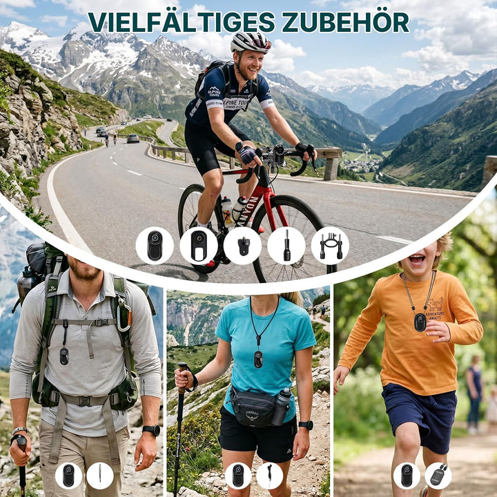 Actionkamera mit WiFi 2K, Verbesserte HD Mini-Action-Kamera | Daumen-Action Sportkamera mit Magnetha