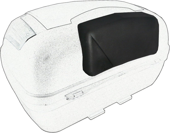 A-Pro Top Case Motorrad mit Rückenlehne Top Box Koffer Motorrad Scooter Quad Silber, Silber