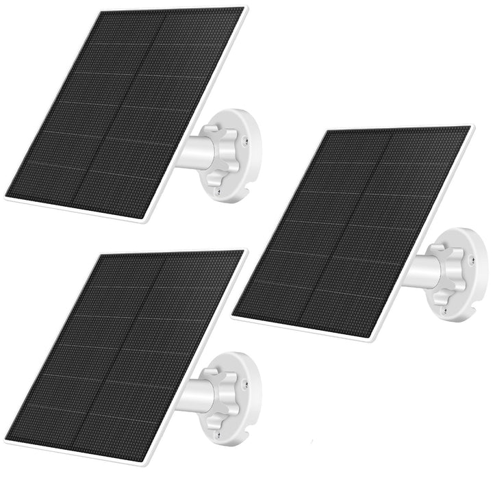 Solarpanel für Sicherheitskamera, 5 W USB-Solarpanel für DC 5 V Sicherheitskamera, Micro-USB- und US