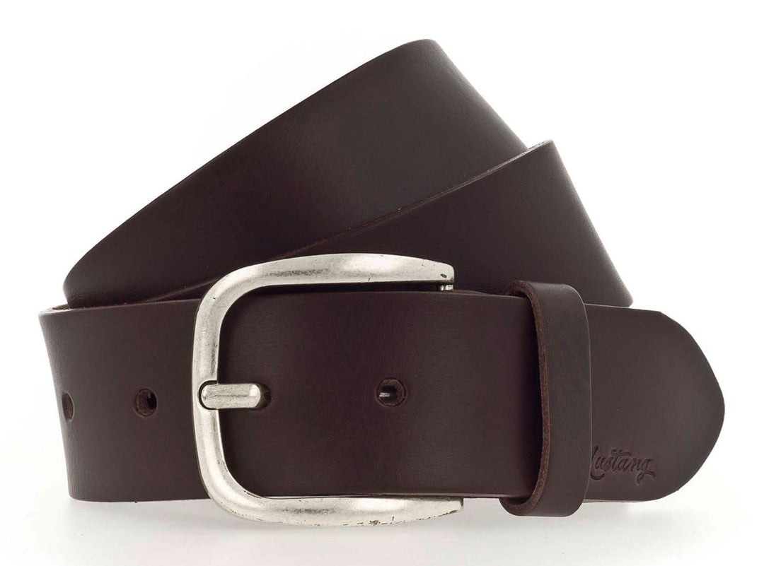 MUSTANG Classic Women Leather Belt W100 Darkbrown