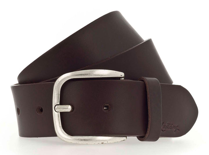 MUSTANG Classic Women Leather Belt W100 Darkbrown