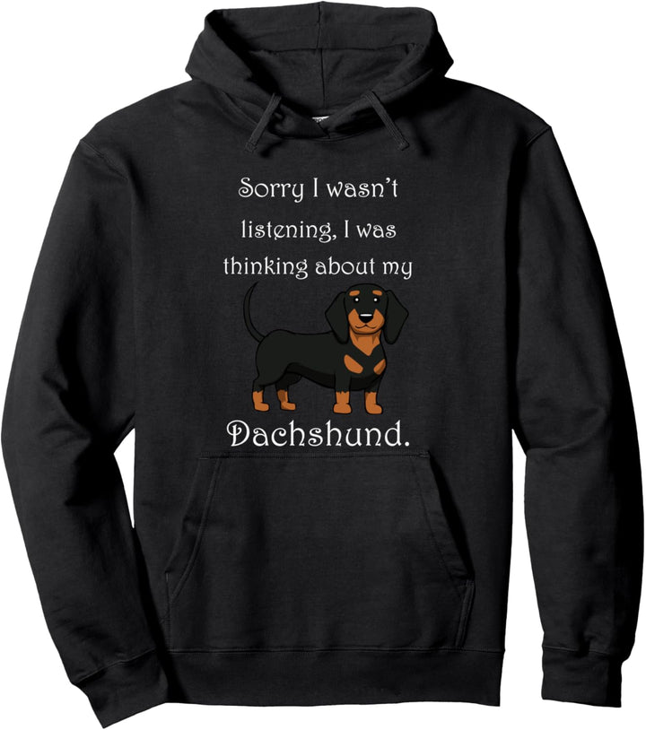 Denke an meinen Dackel Niedlicher Hund Pullover Hoodie