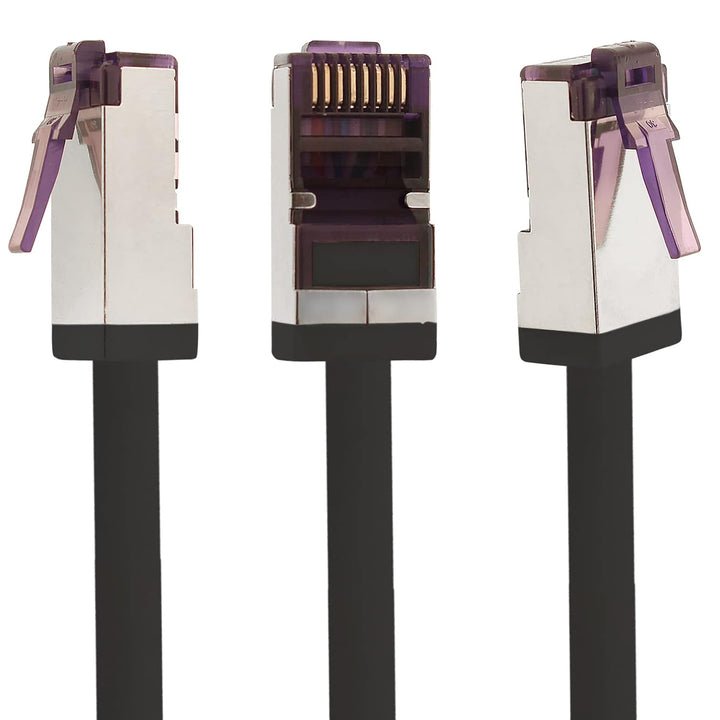1aTTack.de - 50m - CAT6a Superflex- Ethernet Gigabit LAN Netwerkkabel RJ45 CAT6 A Patchkabel 10000 M