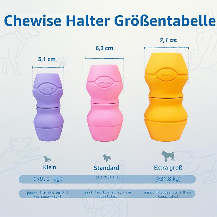 PetClan Chewise Bully Stick Halter – Sicherheit & Robustes Design, BPA-frei, Sicherer Ochsenziemer-H