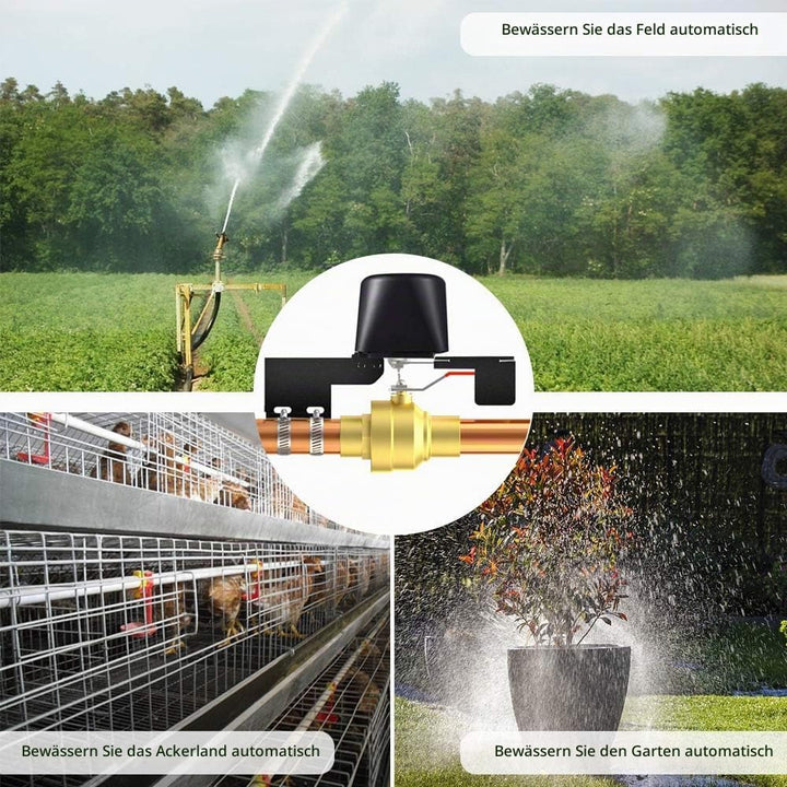 LgowithU Smart Water Valve WIFI/Bluetooth Wasserventil Steuerung, Sprachsteuerung Wasserventil Kompa