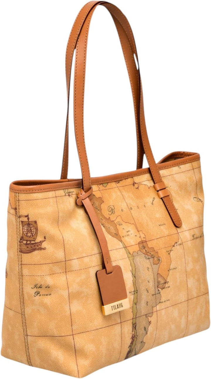 Alviero Martini 1A Classe D0046000, Damen Umhängetasche, Mehrfarbig (Naturale), 14x25x35 cm (W x H L