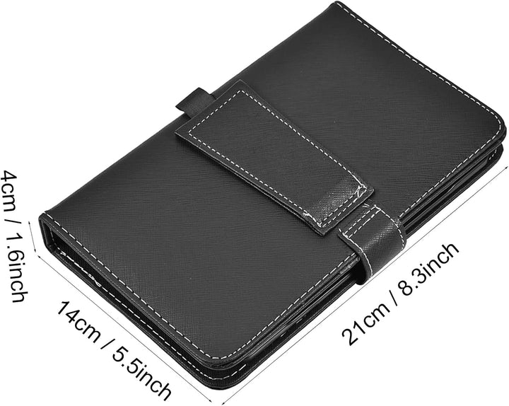 Topiky Telefon Universal Wireless Bluetooth Tastatur, Flip Magnetic Leather Travel Tragetasche mit S