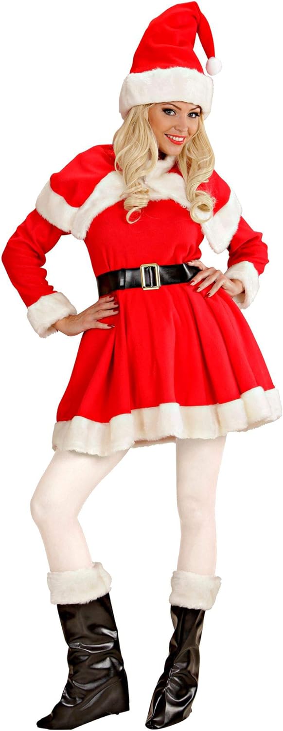 WIDMANN 15491 COSTUME MAMMA NATALE S SUPER IN FLANELLA 