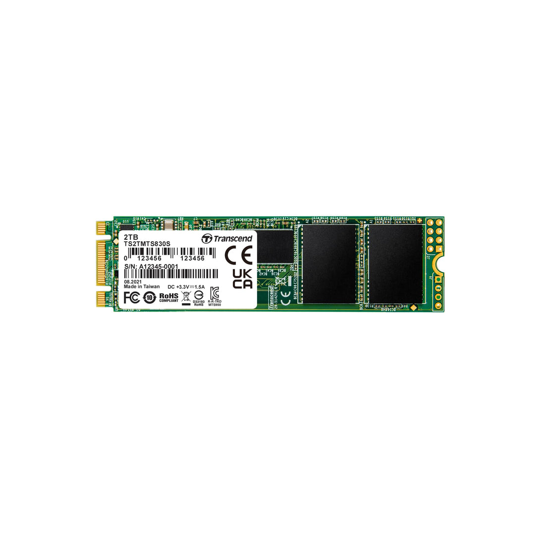 Transcend 2TB SATA III 6GB/S MTS830S 80 mm m.2 SSD 830S SSD TS2TMTS830S 2TB 80 mm, 2TB 80 mm
