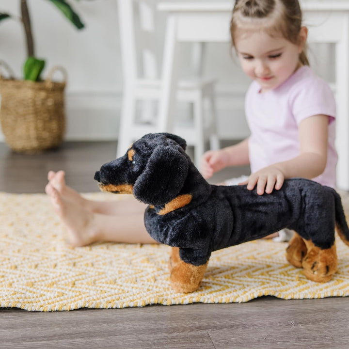 Melissa & Doug Dachshund - Plush | Soft Toy | Animal | All Ages | Gift for Boy or Girl, 35 cm, Dachs