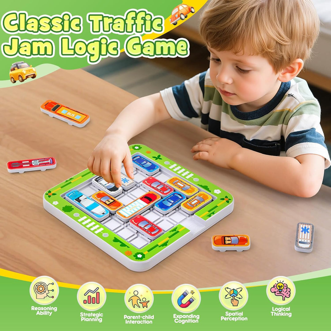 Logikspiele ab 5 6 7 8 Jahre, Parkspiel, Stauspiel Ausparken Spiel mit 360 Levels, Auto Spiele Gedul