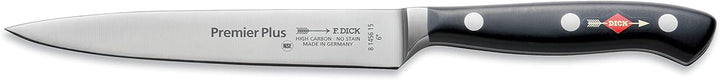 F. DICK Tranchiermesser, Premier Plus (Messer mit Klinge 15 cm, X50CrMoV15 Stahl, nichtrostend, 56°