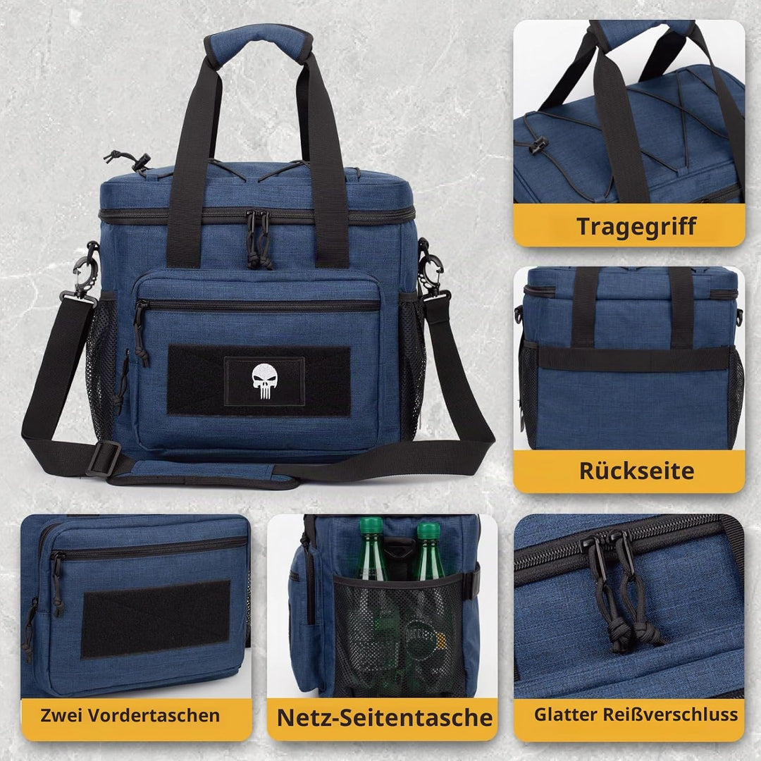Taktische Lunch-Tasche für Männer, Isolierte und Auslaufsichere Lunchbox mit MOLLE-System, Grosse Kü