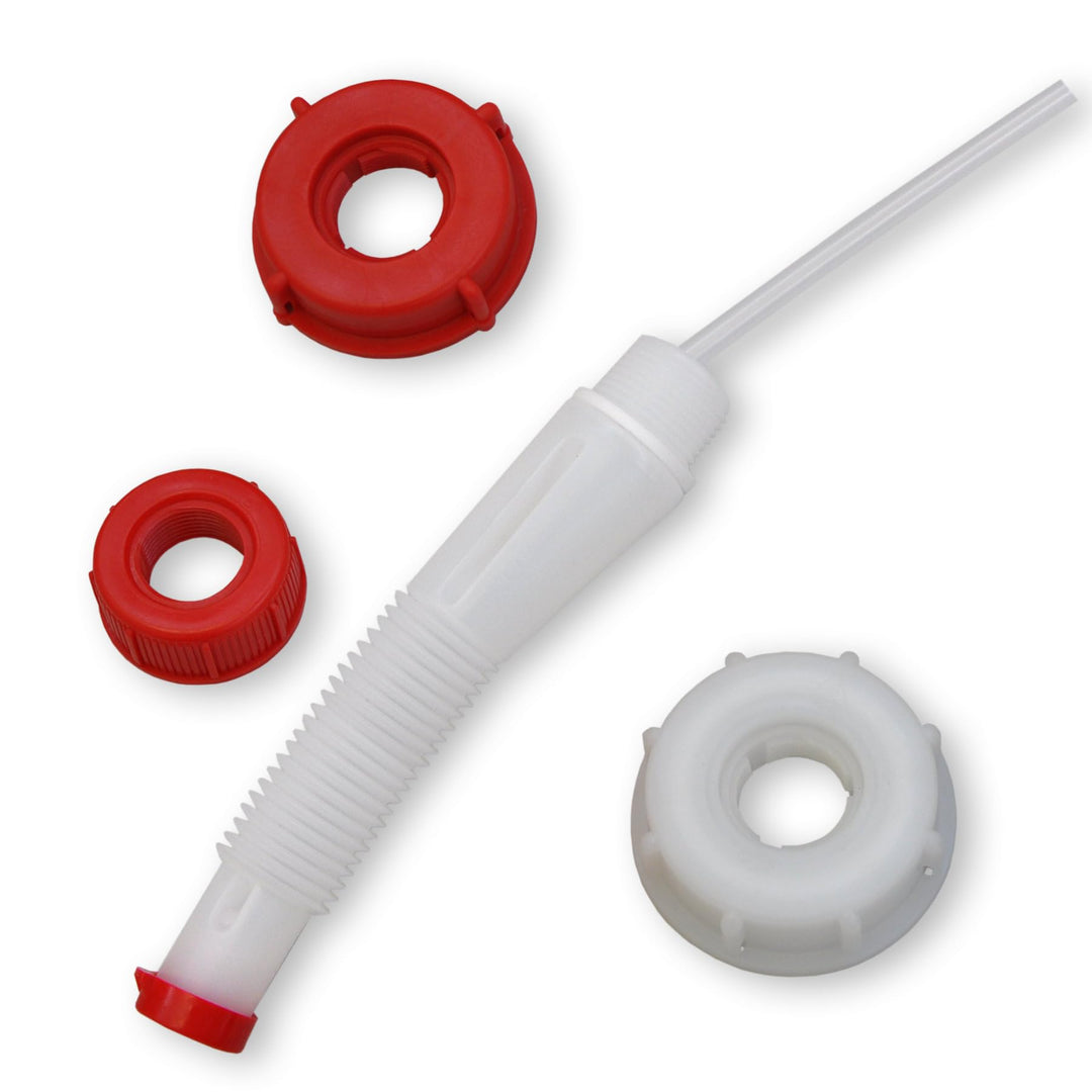 plasteo® Ausgiesser UNIVERSAL Zubehörset für alle Kanisteröffnungen DIN 45 51 61 (DIN 45 bis 61), DI