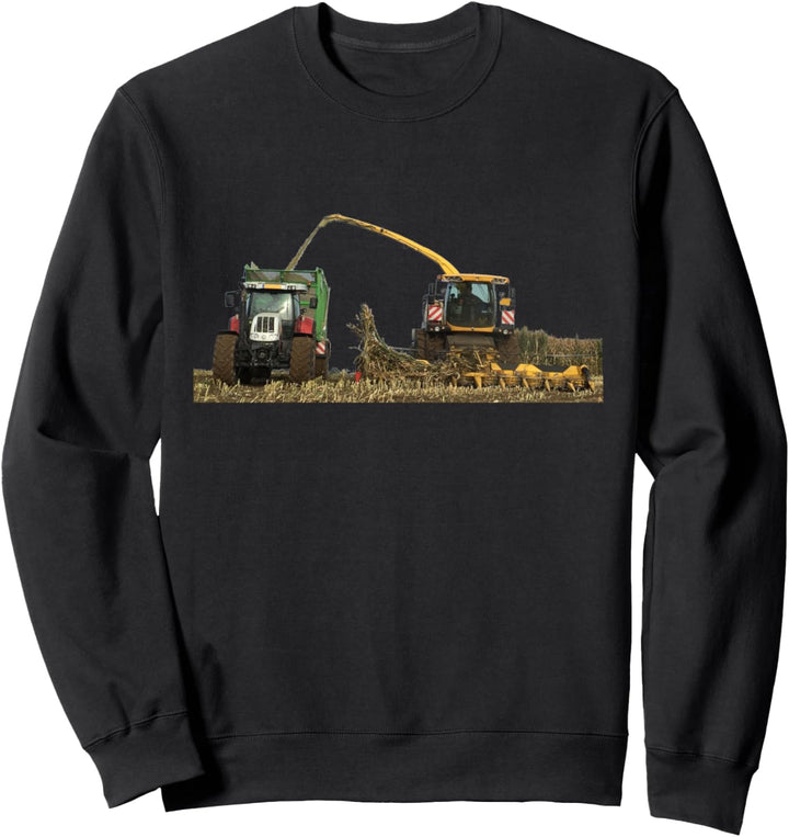 Mais häckseln Landwirt Bauer Lohner Mais-Häcksler Silage Sweatshirt