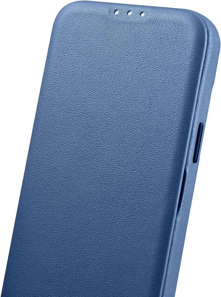 Mobiskin Hülle kompatibel mit Apple iPhone 14 (6,1 Zoll), Handyhülle mit echtem Leder, Case, Schutzh