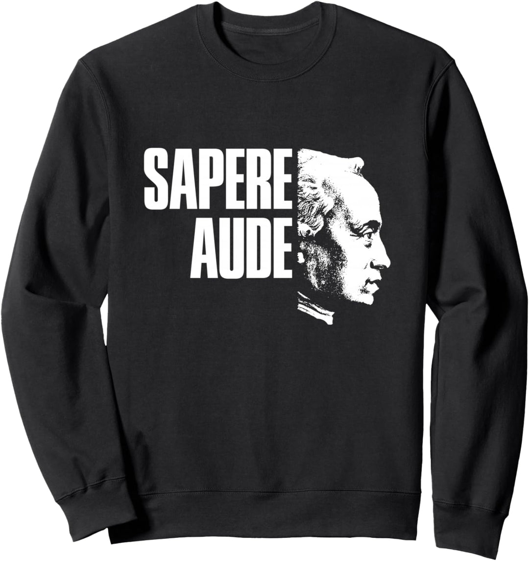 Immanuel Kant Portrait - Sapere Aude Sweatshirt