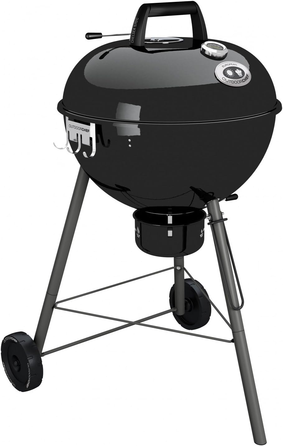 Outdoorchef Kohlegrill „Chelsea 570 C“ | Kugelgrill mit Ventilationssystem | Steak Grill für Garten