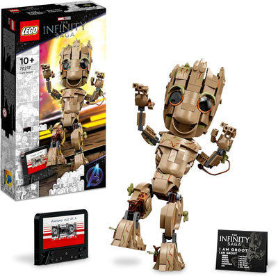 LEGO Marvel Ich Bin Groot Spielzeug zum Bauen, Set mit Baby Groot Figur aus Guardians of The Galaxy