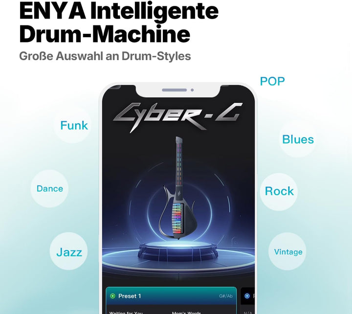 Enya Cyber-G Gitarre Kabelloses Pedal