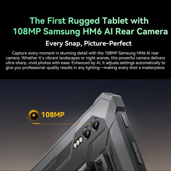 BLACKVIEW Active 10 PRO (Tablette Robuste 5G - 10.95'' - 12/512GB - 30000mAh) Black