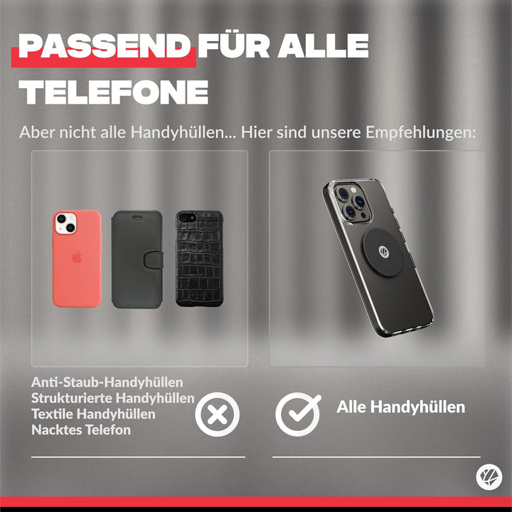 Shapeheart französische Innovation, magnetische Motorrad-Telefonhalterung mit extradünner, Metallpla